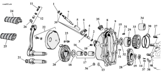 Motorcycle Kickstarter Parts For 1936-1986 4-Speed HD Big Twin Models (000949)