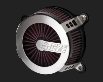 Vance & Hines VO2 Cage Fighter Air Intake in Brushed Stainless Steel Finish For 1991-2022 Sportster Models (70369)