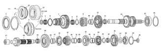 Motorcycle Transmission Gear Parts For 2006-2020 5-Speed HD Sportster Models (000982)