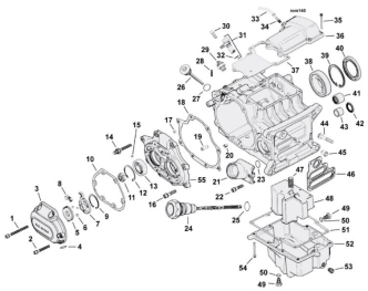 Motorcycle Transmission Housing Parts For 2006-2017 6-Speed HD Dyna Models (000992)