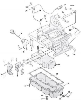 Motorcycle Transmission Housing & Oil Tank Parts For 1999-2006 5-Speed HD Touring (000996)