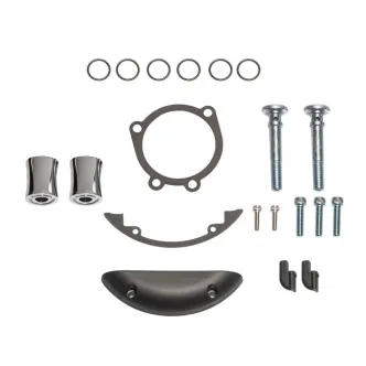 Arlen Ness Inverted Air Cleaner Hardware & Gasket Kit For 2000-2017 Twin Cam (Exc. FBW & 1999-2001 FL FLT) In Chrome Finish (602-006)