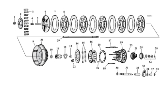 Motorcycle Clutch Parts For 1936-Early 1984 HD Big Twin Models (001029)