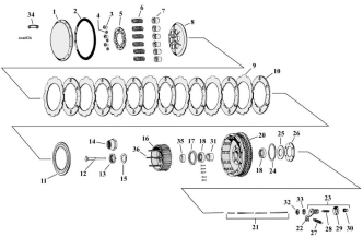 Motorcycle Clutch Parts For 1954-1970 HD Sportster Models (001033)