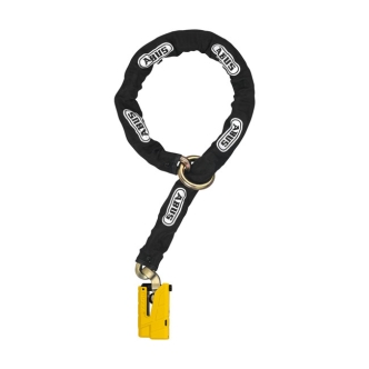 ABUS Granit Detecto Xplus 8077 Yellow Brake Disc Lock & Black Loop Chain (ARM227719)