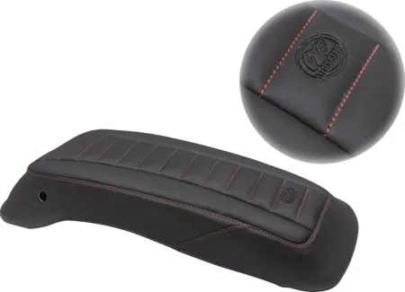 Mustang Saddlebag Lid Covers With Red Stitching For Harley Davidson 2014-2024 Touring Models (77640AB)