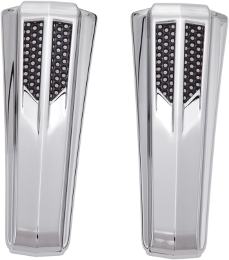 Ciro Forkini Upper Leg Fork Covers in Chrome Finish For 1996-2013 Touring Electra Glide, Road King, Street Glide & Tri-Glide Models (43010)