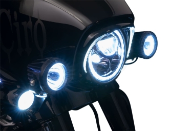Ciro Tac-10 Light Cannons For Harley Davidson 2014-Up Street Glide/Street Glide Special & 2019-Up Electra Glide Standard Models (45009)