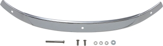 Ciro Steel Windshield Trim in Chrome Finish For 2014-2021 Touring Electra Glide, Street Glide & Tri-Glide Models (10100)