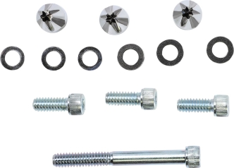 Ciro Windshield Screw Cap Kit in Chrome Finish For 1996-2021 Touring Models (10110)