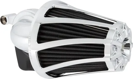 Arlen Ness Drift Monster Air Cleaner In Chrome For Harley Davidson 2008-2016 Touring & 2015-2017 Softail FLST & Dyna FXDLS Low Rider S Models (600-077)