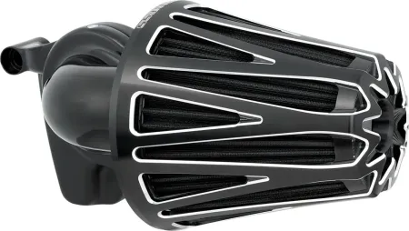 Arlen Ness Crossfire Monster Sucker Air Cleaner In Black Contrast For Harley Davidson 2008-2016 Touring & 2016-2017 FLST & FXDLS Models (600-081)