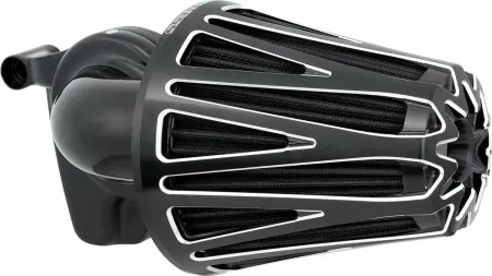Arlen Ness Monster Crossfire Air Cleaner In Contrast Black Finish For Harley Davidson 1991-2022 Sportster Models (600-083)