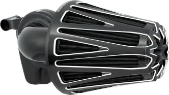 Arlen Ness Monster Crossfire Air Cleaner In Contrast Black Finish For Harley Davidson 1991-2022 Sportster Models (600-083)