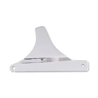 DOSS Rigid Mount Sissy Bar Side Plates in Chrome Finish For 1986-1999 FLST (Excluding FLSTS) Models (ARM741309)