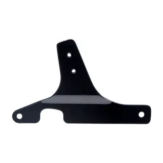 DOSS Rigid Mount Sissy Bar Side Plates in Gloss Black Finish For 1984-1999 FXST, 1988-1999 FXSTS, 1980-1986 FXWG, 1997-1999 FLSTS Models (80115B)
