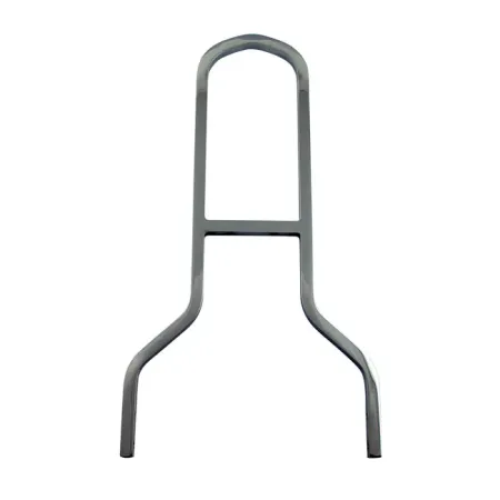 DOSS 16 Inch Tall And 8-3/4 Inch Wide Upright Sissy Bar in Gloss Black Finish (80128B)