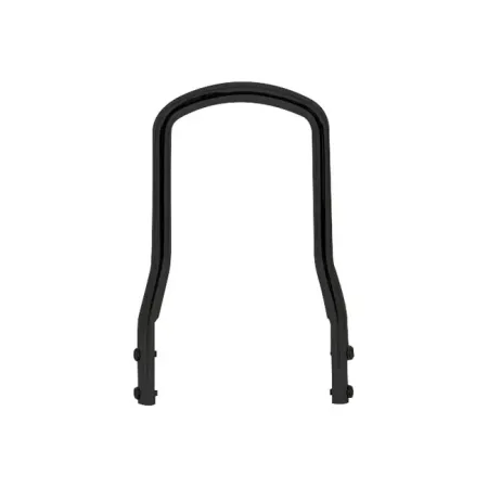 Doss 10.2 Inch Tall And 6-3/4 Inch Wide Round Steel Sissy Bar With Regular Top in Black Finish (80185B)