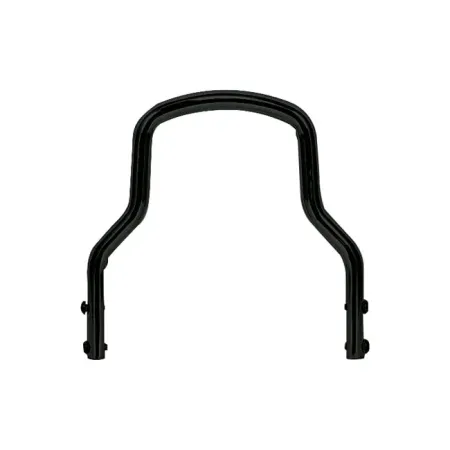 Doss 5-1/2 Inch Tall And 8-3/4 Inch Wide Round Steel Sissy Bar With Regular Top in Black Finish (80186B)