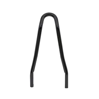 Doss 13.07 Inch Tall And 6-3/4 Inch Wide Round Steel Sissy Bar With Pointed Top in Black Finish (ARM218409)