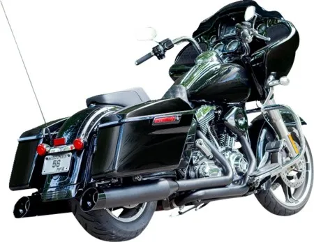 S&S Cycle 4.5 Inch MK45 Cutlass Slip-On Mufflers For Harley Davidson 1995-2016 Touring Models (550-1016)