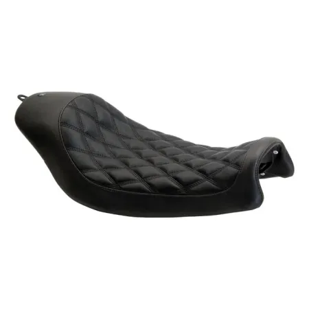 Roland Sands Design Boss Diamond Solo Seat In Black For Harley Davidson 2006-2017 Dyna Models (76921)