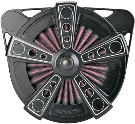 Ricks Motorcycles Good Guys 2 Rodder Air Cleaner Cover In Black For Use With Rick's Motorcycles Good Guys 2 Air Filter Assembly Kit (07-45686-15)