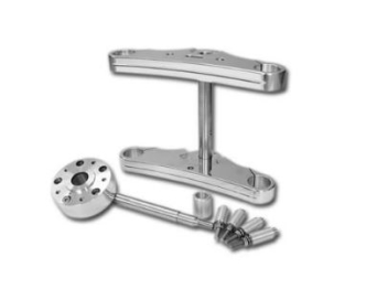 Custom Chrome Wide Glide Triple Tree Kit For 2004-2005 Dyna, For Use With 39mm Forks (687002)