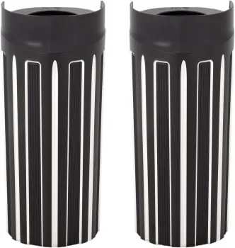 Arlen Ness +2 Inch 10-Gauge Fork Boots In Black For Harley Davidson 1999-2013 Touring Models (20-057)
