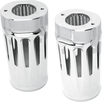 Arlen Ness Deep Cut Fork Boots In Chrome For Harley Davidson 1987-2013 Softail FLST/N/F Models (20-023)