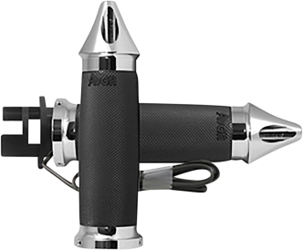 Avon Spike Heated Chrome Grips For Indian 2014-2017 Chieftain Models (06310230)