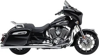 Cobra 4 Inch Neighbour Haters Slip-On Mufflers In Chrome For Indian 2015-2024 Roadmaster, 2017-2024 Springfield & 2018-2020 Chieftain Models (5205)