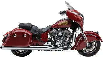 Cobra Dual Cut Neighbour Haters Slip-On Mufflers In Chrome For Indian 2014-2024 Chieftain, Springfiels, Roadmaster & Challenger Models (5208)