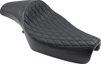 Drag Specialties Extended Reach Predator Diamond Stitched Solo Seat For Harley Davidson 2004-2022 Sportster Models (0804-0611)
