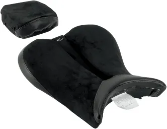 Saddlemen Sport Solo Front Saddlesuede In Black (With Matching Pillion Cover) For Yamaha 2009-2014 R1 Models (0810-0787)