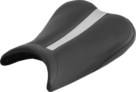 Saddlemen Track Carbon Look Solo Gel Channel Seat (With Matching Pillion Cover) For Suzuki 2006-2007 GSX-R600/750 Models (0810-0807)