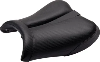 Saddlemen Track Carbon Fiber Solo Gel Channel Seat For Suzuki 2008-2017 GSX1300R Hayabusa Models (0810-S025)