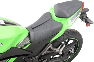 Saddlemen Sport Solo Gel Channel Seat (With Matching Pillion Cover) For Kawasaki 2013-2017 Ninja 300 Models (0810-K052)