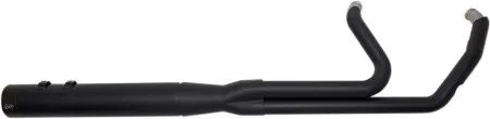 S&S Cycle 2-1 Sidewinder Exhaust System In Black With Black End Cap For Harley Davidson 2017-2024 M8 Touring Models (550-0729)