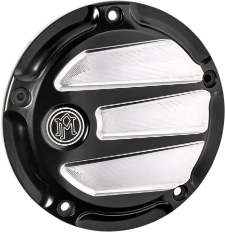 Performance Machine Scallop Derby Cover In Contrast Cut For 2019-2024 Softail & 2018 Softail Sport Glide (0177-2075M-BM)