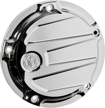 Performance Machine Scallop Derby Cover In Chrome For 2019-2024 Softail & 2018 Softail Sport Glide (0177-2075M-CH)