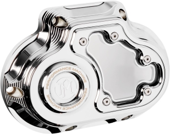 Performance Machine Vision Transmission End Clutch Cover In Chrome Finish For Harley Davidson 2018-2023 M8 Softail Models & 2021-2023 Touring Models (0177-2081M-CH)