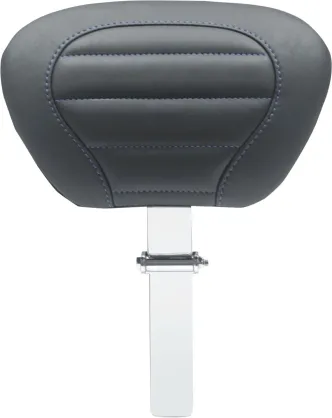 Mustang Deluxe Touring Driver Backrest With Sky Blue Stitching For Harley Davidson 2008-2024 Touring Models (Will Not Fit 2023-2024 CVO Models) (79012SB)