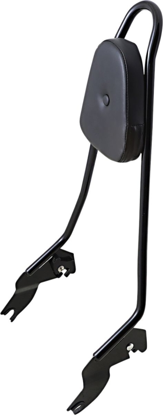 Motherwell 24 Inch Quick Detachable Sissy Bar Backrest In Gloss Black Finish For 2015-2023 HD Touring Models (MWL-456-GB)