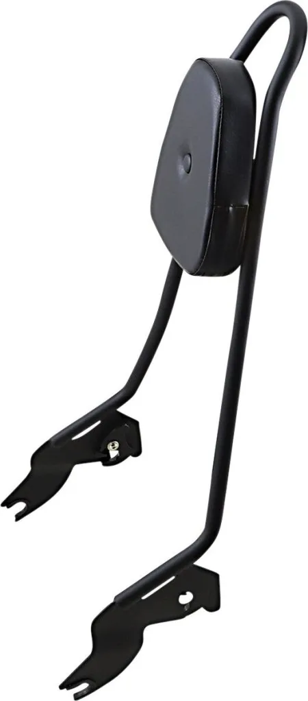 Motherwell 24 Inch Quick Detachable Sissy Bar Backrest In Matt Black Finish For 2015-2023 HD Touring Models  (MWL-456-MB)