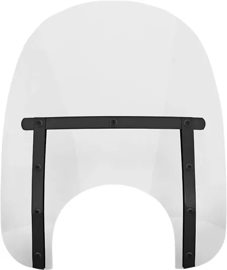 Memphis Shades 15 Inch Tall Slim Windshield 'Night Shades' In Clear For Standard 9 Inch Headlights (MEB4120)