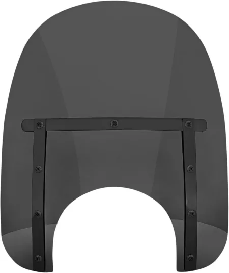 Memphis Shades 15 Inch Tall Slim Windshield 'Night Shades' In Dark Black Smoke For Standard 9 Inch Headlights (MEB41210)