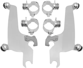 Memphis Shades No-Tool Trigger-Lock Mounting Kit For Memphis Sportshield In Polished Finish For Honda Models (MEM8925)