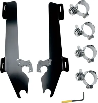 Memphis Shades Batwing Trigger-lock Kit In Black Finish For Honda Models (MEK1946)