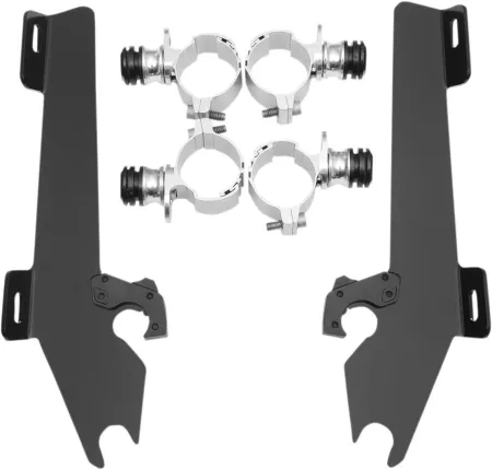 Memphis Shades Batwing Trigger-lock Kit In Black Finish For Honda Models (MEK1967)